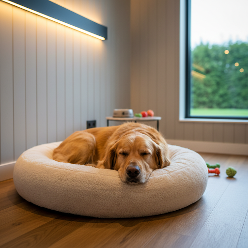 Zona interior de residencia canina