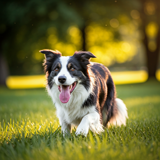 Border collie en exterior